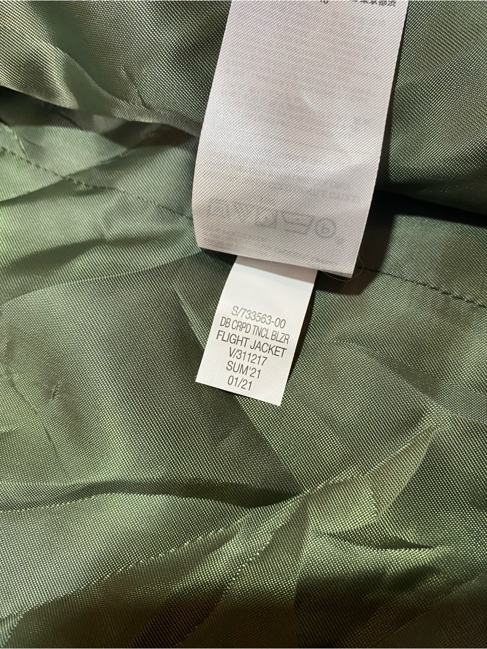 Banana Republic NWT Olive Green Double-Breasted Cropped Blazer Flight Jacket 14 - Picture 16 of 16
